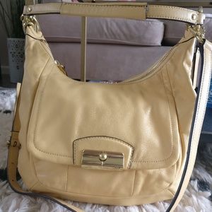 Coach Yellow Kristin Leather Hobo Bag
